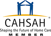 CAHSA logo with house and people.